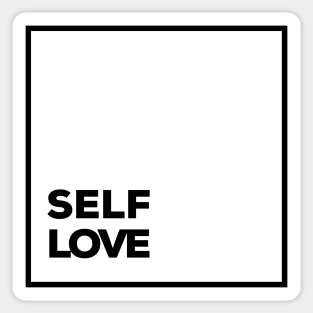 Self Love Minimalist Design - Love Yourselft - motovational quotes Sticker